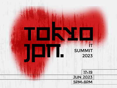 Tokyo IT Summit it poster design japan style poster tokyo it