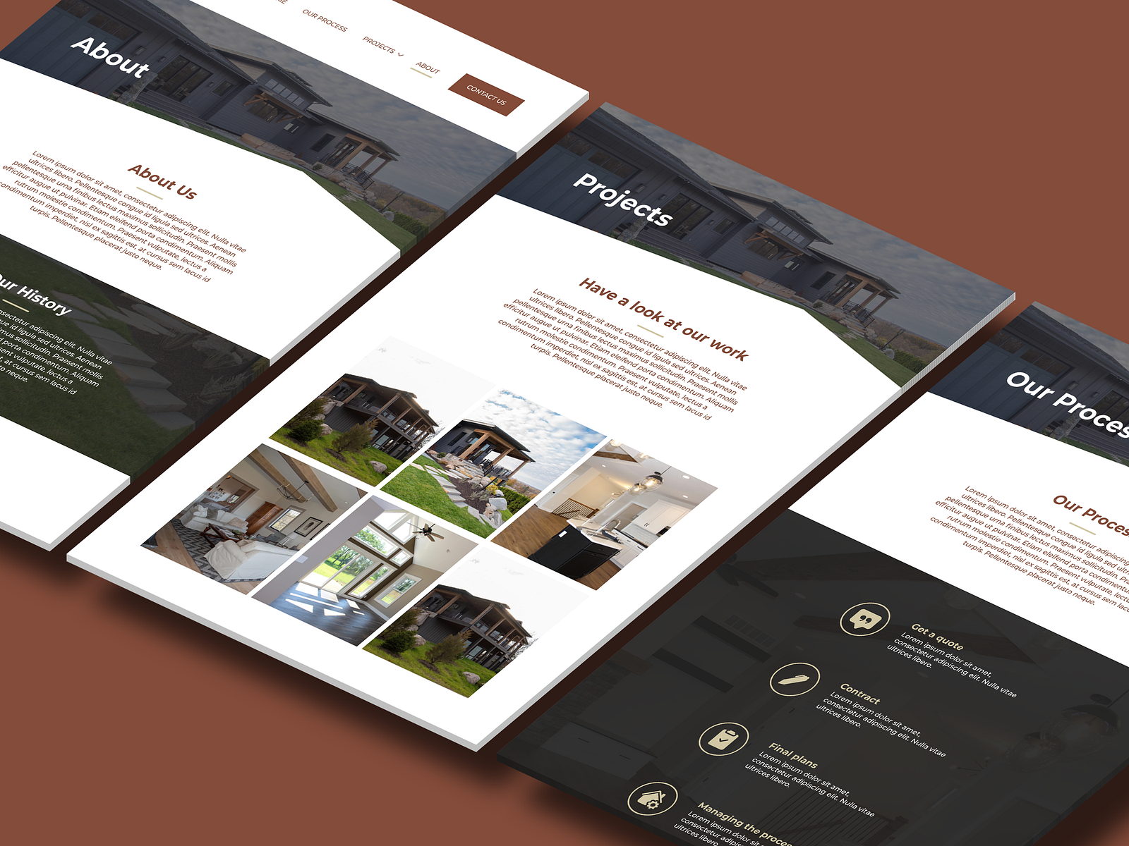 Square 1 Builders site Design by Ashley Khakeo for Vala Marketing on