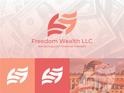 Freedom Wealth LLC Logo Design brand identity design brand logo branding company logo design graphic design illustration logo logo and visual identity design logo design logo design and branding minimal logo design ui vector versatile logo design