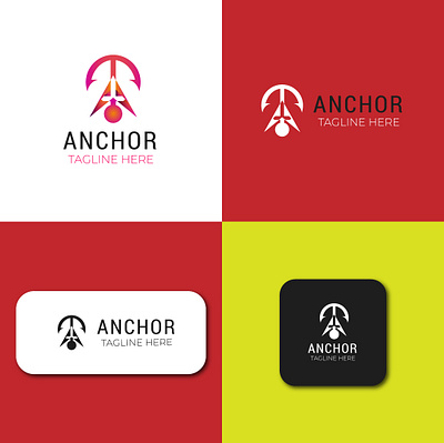 Anchor branding logo design brand identity graphic design logoprocess ui