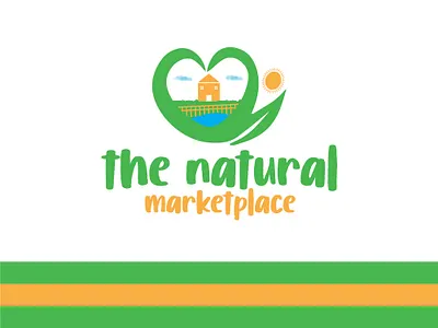 The Natural Marketplace Logo Design brand identity design brand logo branding company logo design graphic design illustration logo logo and visual identity design logo design logo design and branding minimal logo design ui vector versatile logo design