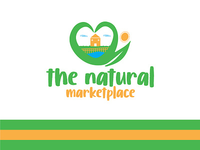 The Natural Marketplace Logo Design brand identity design brand logo branding company logo design graphic design illustration logo logo and visual identity design logo design logo design and branding minimal logo design ui vector versatile logo design