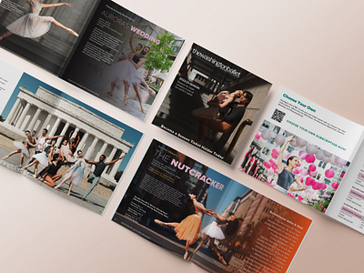 Brochure Design for The Washington Ballet booklet branding brochure brochure design dance design graphic design illustrator magazine print vector visual identity