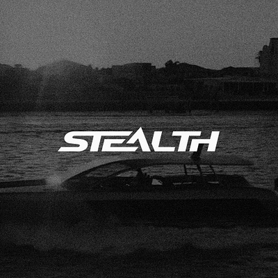 Stealth brandidentity branding design lettering lettermark logo stealth textlogo typo typogaphy wordmark yacht