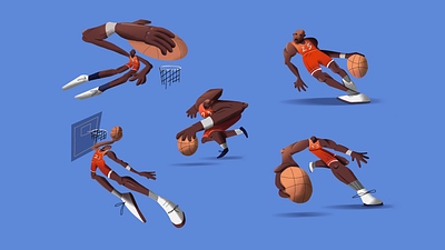 Michael Jordan / Characters 2d art basketball character design illustration michael jordan motion graphics poster design