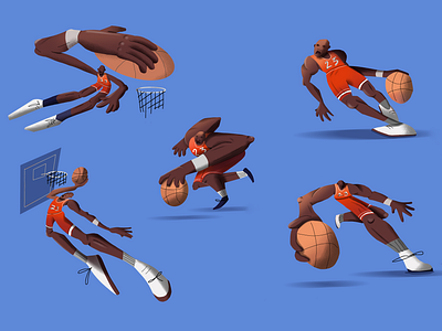 Michael Jordan / Characters 2d art basketball character design illustration michael jordan motion graphics poster design