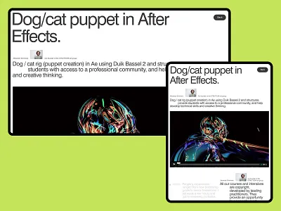 Video lesson app design design desktop elegant grid illustration minimal minimalism news site typography ui ux web website