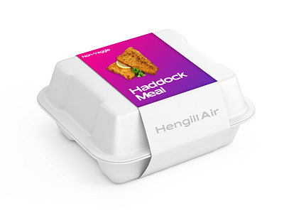 HengillAir In-flight Food Packaging [Virtual Airline] 3d branding graphic design