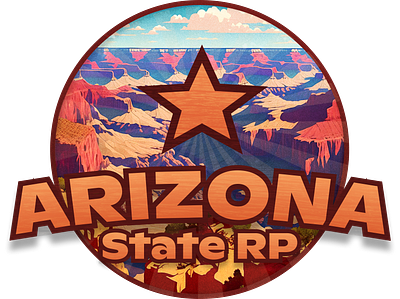 Arizona State Roleplay Logo [ER:LC Private Server] branding graphic design logo