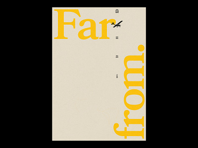Far from /417 clean design modern poster print simple type typography