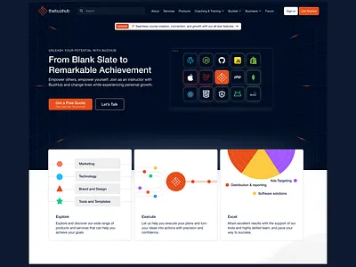Startup Landing page Exploration agency animation developer graph landing page lottie moderb software startup web design