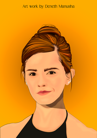 Digital art of Emma Watson deneth design digital arts drawing emma emma watson illustration illustrations