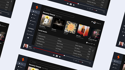 Winamp Desktop App Redesign app design design website e learning product design redesign