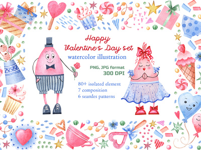 Valentines Day graphic design валентинка день рождения иллюстрация милый открытка праздник сердце украшение