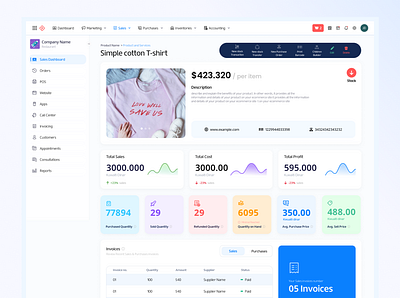 View Product Details Page dashboard saas ui ux website