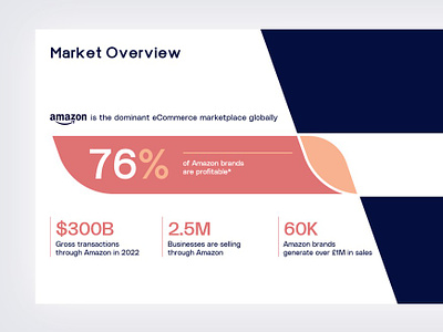 Market Overview Slide for eCommerce company profile infographic market overview market size pitch deck powerpoint template presentation presentation design slide