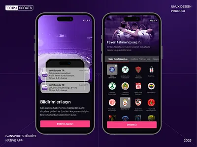 beIN Sports Türkiye Favorite Team Flows design design system experience favorite feature figma flow football interaction menu mobile mobile app navigation product soccer team ui user experience userinterface ux