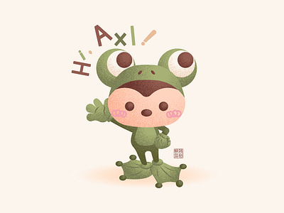 Mickey Frog adobe illustrator cartoon character design flatdesign graphic design icon illustration vector