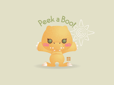 Agumon adobe illustrator cartoon character design flatdesign graphic design icon illustration vector