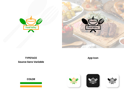Concept : Food Valley - Logo Design (Unused) branding creative logo food logo graphic design logo logo design modern logo sabrina abdur rahman vect plus