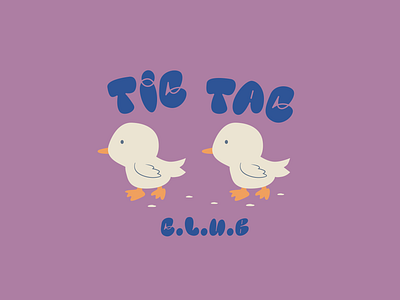 Tic Tac Club brand children clothing illustration kids t shirt t shirt design