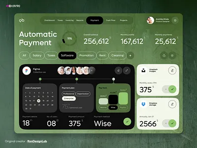 Finance Service Management animation auto pay automatic payment bills design finance finance management flat illustration logo minimal pay payroll profile rent service management ui ui design ux ux design