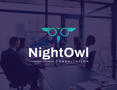 Concept : NightOwl Consultation - Logo Design (Unused) abstract logo best logo brand identity branding creative logo graphic design logo logo design modern logo owl logo sabrina abdur rahman sabrina graphics vect plus