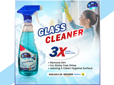 Glass Cleaner Ads - Social Media Post - Kapil Manish branding branding ads facebook ads glass cleaner ad promo graphic design ikapilmanish instagram ads instagram post kapil manish photoshop poster design posterart product promotion ads publication graphic design social media ads social media creatives social media posters visual identity graphic design