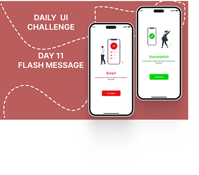 FLASH MESSAGE- DAILY UI CHALLENGE dailyui design flash message graphic design ui ux