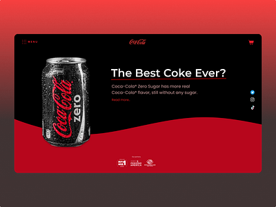Coca-Cola branding design ui ux web web design
