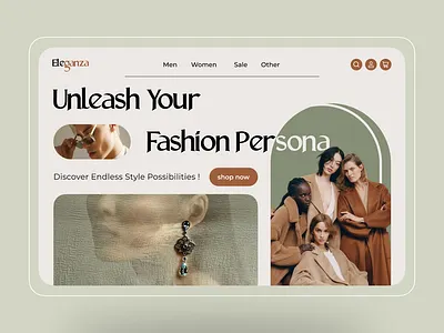 Fashion store - landing page clothes shop fashion fashion store landing page landing page design online shop ui ui design userinterface ux web web design