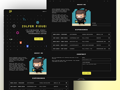 Landing Page in Pixel Art | Desktop design desktop developer illustration landing page pixel art product designer ui ui design website