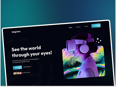 VR-AR Store Landing page ✨Webdesign. 3d ai animation branding design designsystem digitaldesign graphic design illustration logo ui vector virtual reality landing page virtualrealityexperience vr ar store landingpage vrlife vrrevolution vrworld