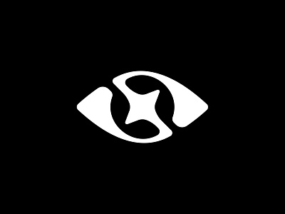 Intertone records logo eye graphic design icon logo logo design logo designer monogram negative space star