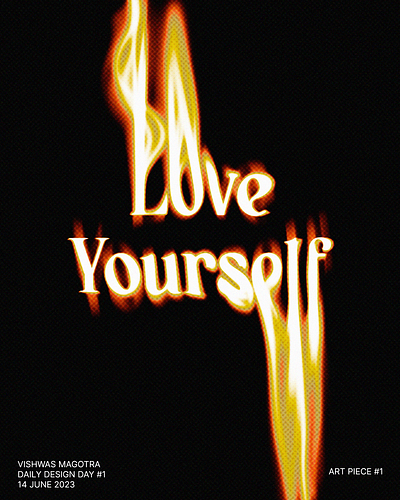 Love Yourself daily design graphic design photoshop
