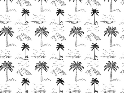 Plam tree design graphic design illustration pattern design plam seamless pattern