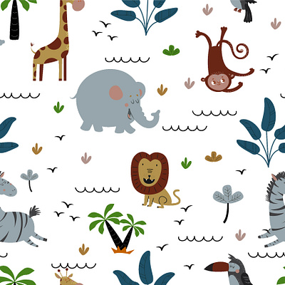 animal design baby pattern pattern design seamless pattern