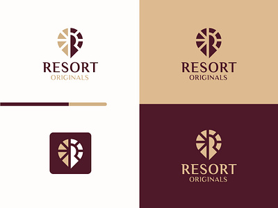 Resort Originals Logo Design. appicon brandidentity branding design flat graphic design graphicsdesign icon initial letter logo logodesign logodesigner logomaker logomark r rlogo unique vector visualidentity