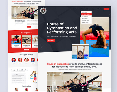 Gymnastics Gym Fitness Website app design case study fitness fitness app fitness landing page fitness website gym gym app gym app design gym fitness gym homepage gym mobile app gym website gymnastics gymnastics app gymnastics landing page gymnastics website homepage mobile app ux design