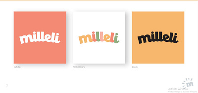 "Milleli" 3d animated logo branding business logo design graphic design illustration logo ui vector