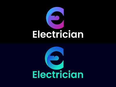 An electrical iconic logo 3d animation app logo branding creative logo design genuine logo gradient logo graphic design icon logo illustration logo modern logo motion graphics ui