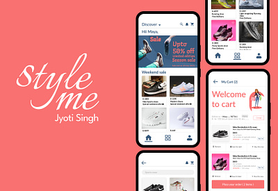E-Commerce app(Style me) app concept designproject e commerce mobile app ui ux