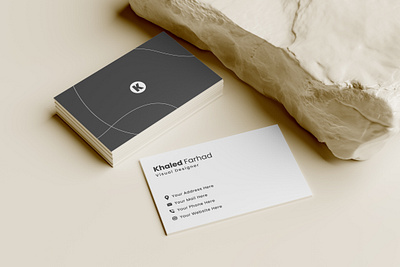 Minimal Business Card - Khaled Farhad Branding khaled farhad designs