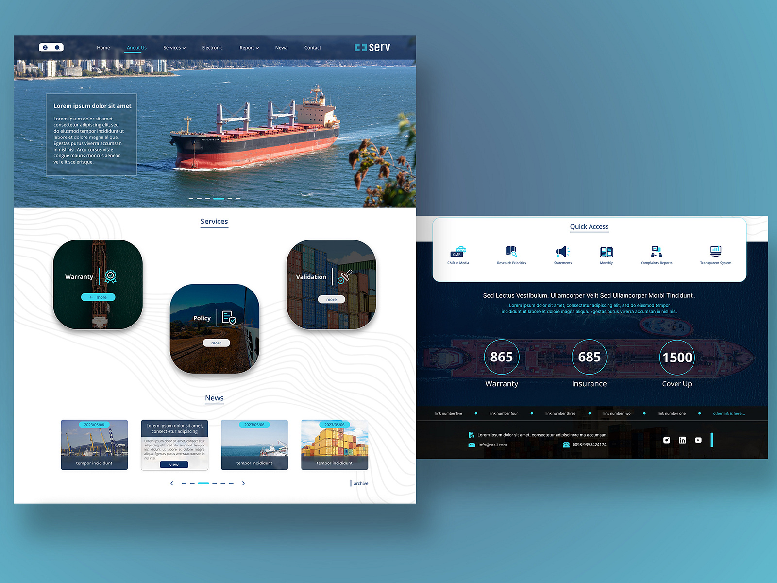Great Ui/UX design for export companies - Full page by nima karimi on ...