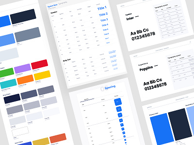 Globings Full Style Guide branding clean color color styleguide design design system logo style guide tranding typography ui