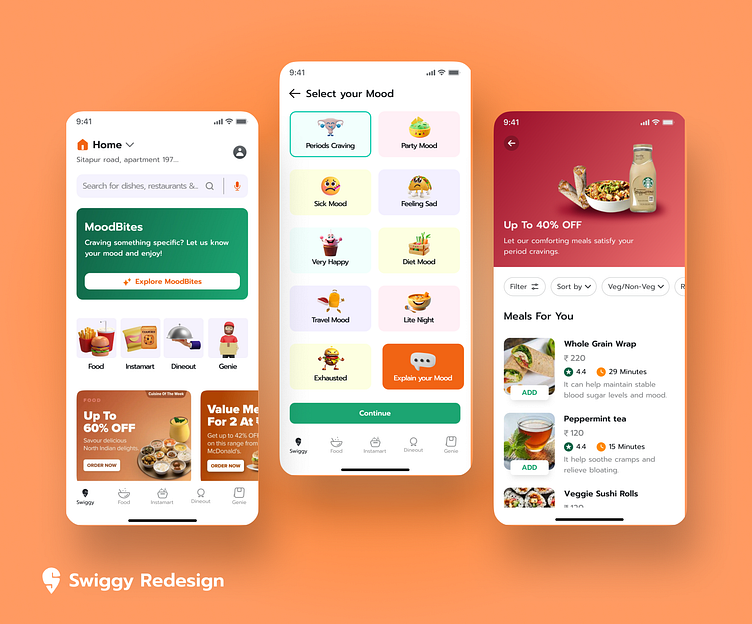 Swiggy Mood - Based Orders by Neha Bhore on Dribbble