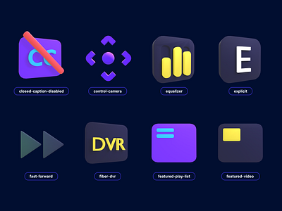 icons 3d animation app design featured video. icon mobile ui