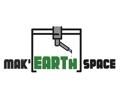 Logo Mak'Earth Space building exhibition earth ecology graphic design logo