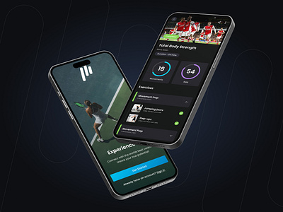 Pod1um - Mobile App design fitness fitness app mobile app mobile design soccer sports sports app ui ui design ui inspiration uiux user experience user interface ux ux design working out workout