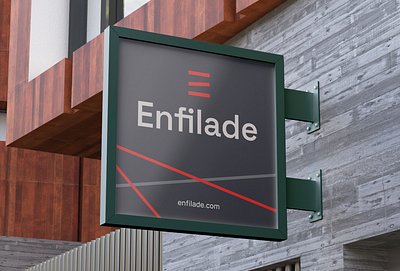 Enfilade Brand Identity branding concept design graphic design logo